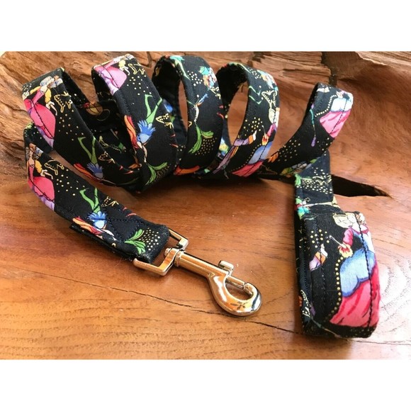 Custom 6-Foot Dog Leash - Princess, Frog, Medieval Fabric - Picture 1 of 8